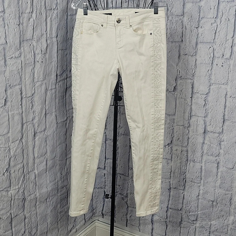 CACHE White Skinny Jeans Size 4